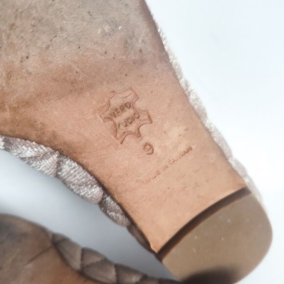 Anthropologie All Black Size 9 Patent Leather Ballet Flats Quilted Neutral Bow - Picture 13 of 13